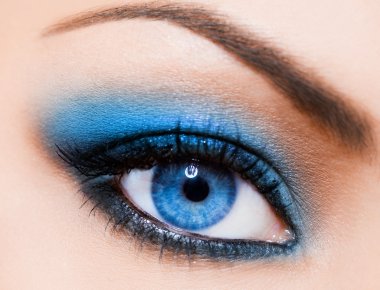 Close-up of beautiful womanish eye clipart