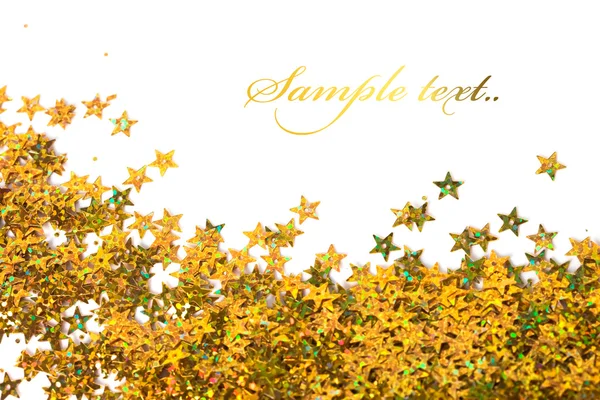 白い背景のお祝いの星 — ストック写真