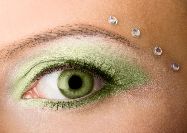 Close-up de belo olho de mulher — Fotografia de Stock