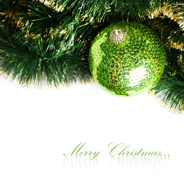 Vánoční dekorace s slavnostní věnec — Stock fotografie