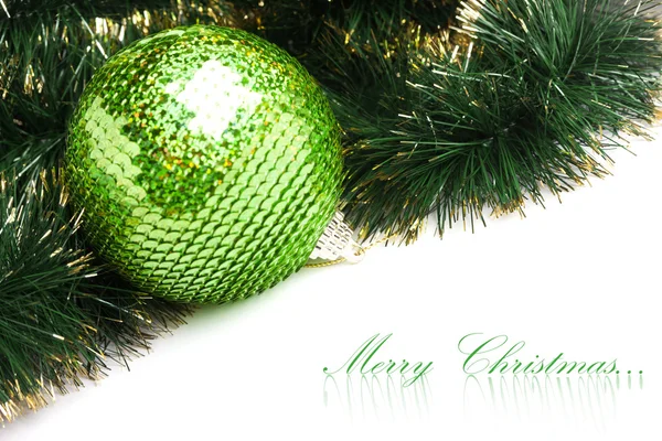 Christmas decoration with festive garland (shallow DOF) — Stock Photo, Image
