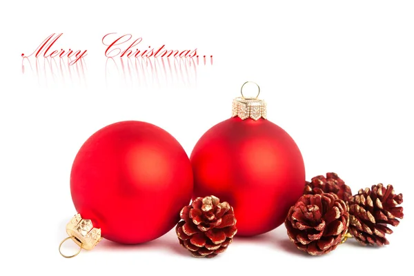 Boże Narodzenie dekoracje z uroczysty szyszka — Zdjęcie stockowe
