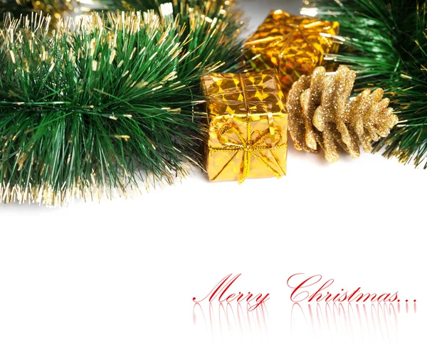 Christmas decoration with festive garland — Stock Photo, Image