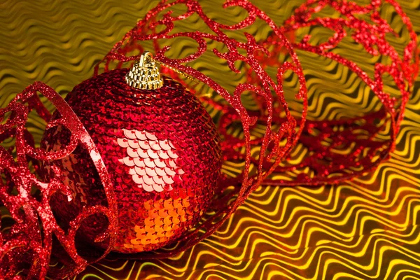 Noel dekorasyon top şerit — Stok fotoğraf