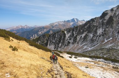 Polonya tatra'da yürüyüş