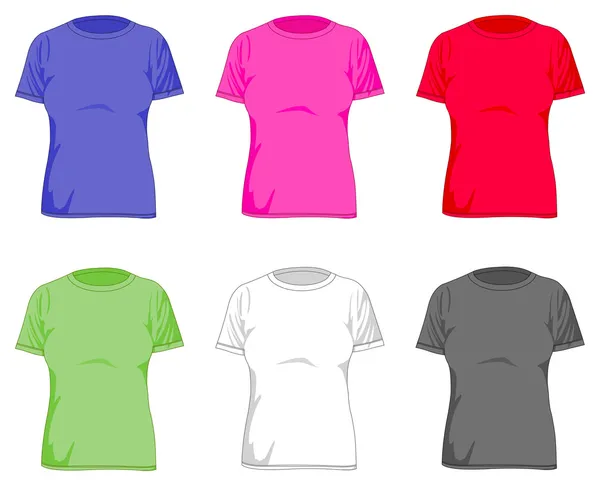 Mulheres t-shirts — Vetor de Stock