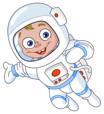 Young astronaut clipart