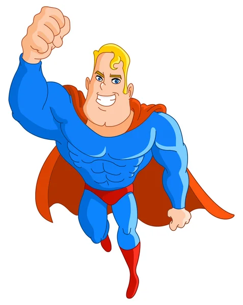 Super héros volant — Image vectorielle