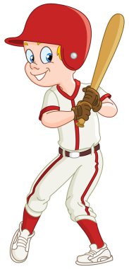 Baseball kid clipart