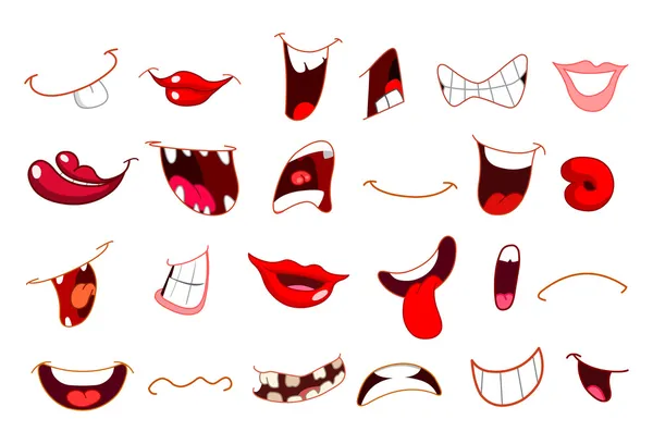 Usta z kreskówek Ilustracja Stockowa