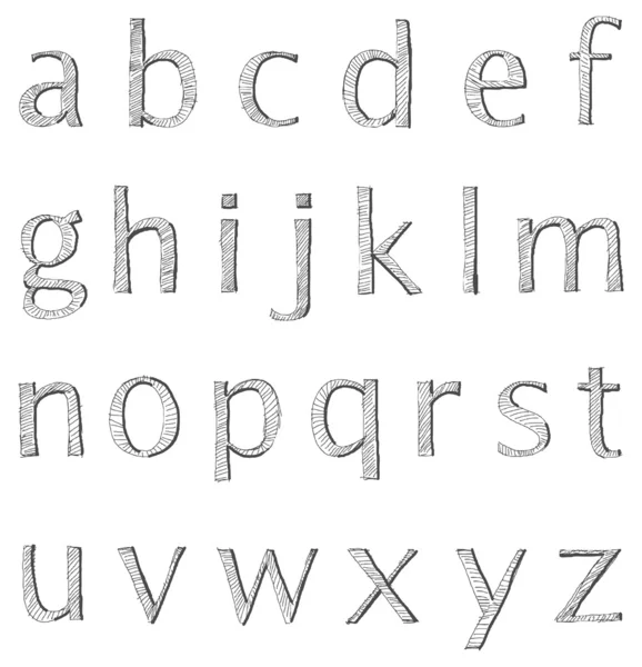 Маленькие буквы — стоковый вектор