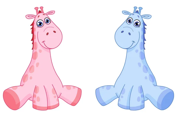 Dětské žirafy — Stockový vektor