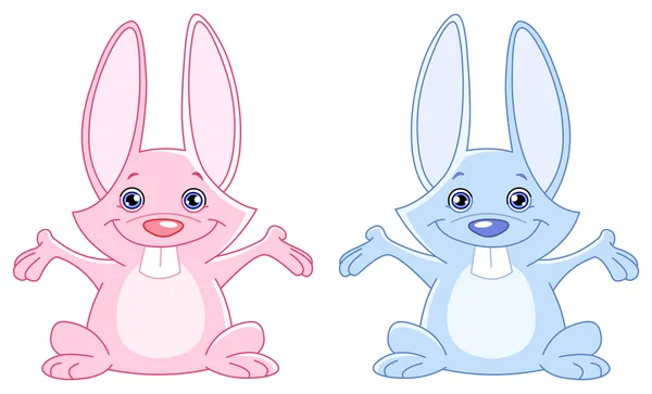 宝宝兔女郎 — 图库矢量图片