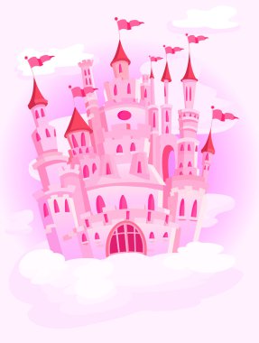 Castle in the sky vector