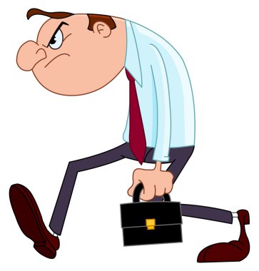 Disappointed businessman vector