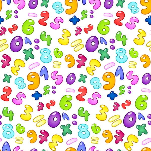 Bubble numbers pattern — Stock Vector