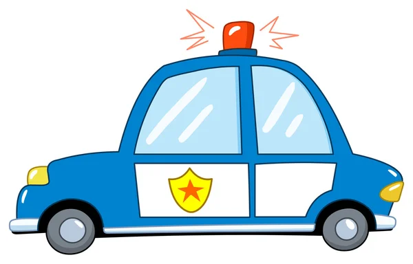 Polícia carro desenhos animados —  Vetores de Stock