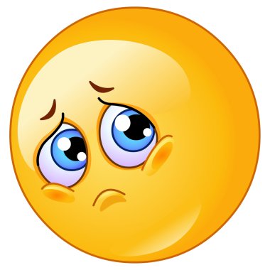 Sad emoticon clipart