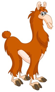 Cartoon llama clipart