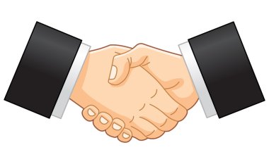 Business handshake clipart