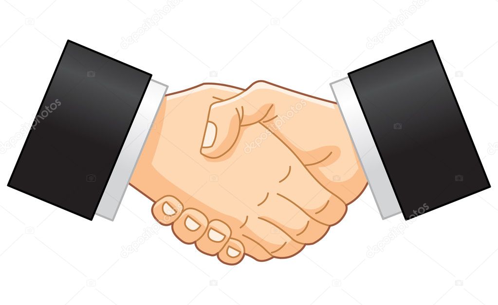 Handshake Emoji. Two Hands Partnership. Deal. Vector Stock Vector