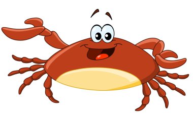 Cartoon crab clipart