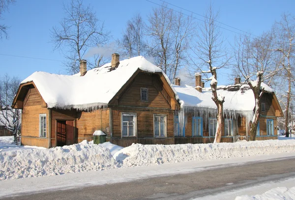 Russian northern houses — Stock Photo, Image