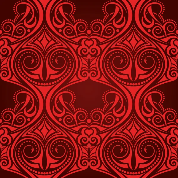 红色无缝壁纸图案 — 图库矢量图片