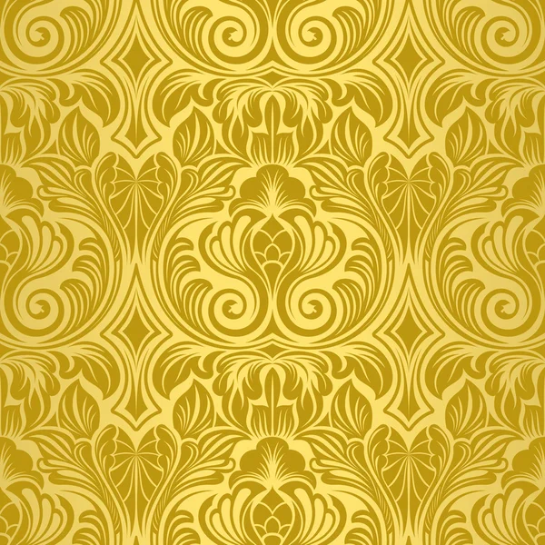 黄金无缝壁纸 — 图库矢量图片