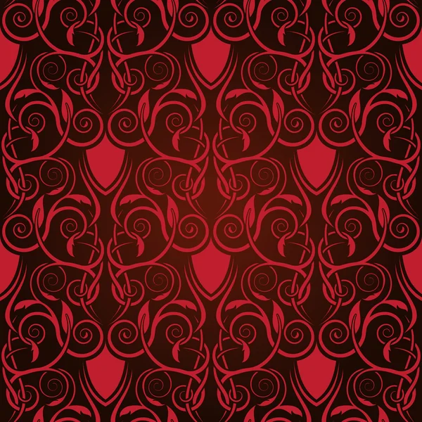 Rouge motif de papier peint sans couture — Image vectorielle