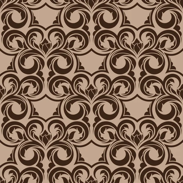 Patrón de fondo de pantalla sin costura marrón — Archivo Imágenes Vectoriales