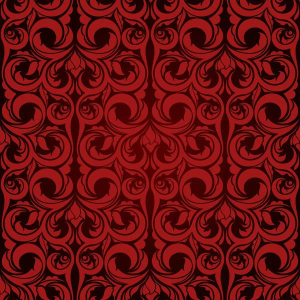 赤のシームレスな壁紙パターン — ストックベクタ