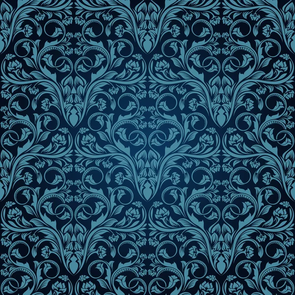 Синій безшовний візерунок шпалер — стоковий вектор