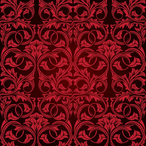 赤のシームレスな壁紙パターン — ストックベクタ