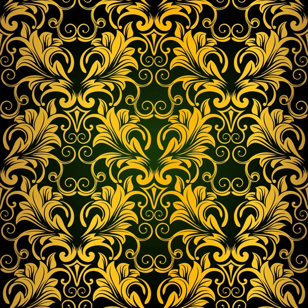 Gold seamless wallpaper — Stock Vector