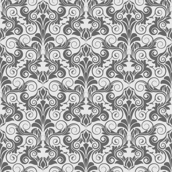 Grey seamless wallpaper pattern — Stock Vector