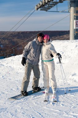 Çift ayakta bir yamaç