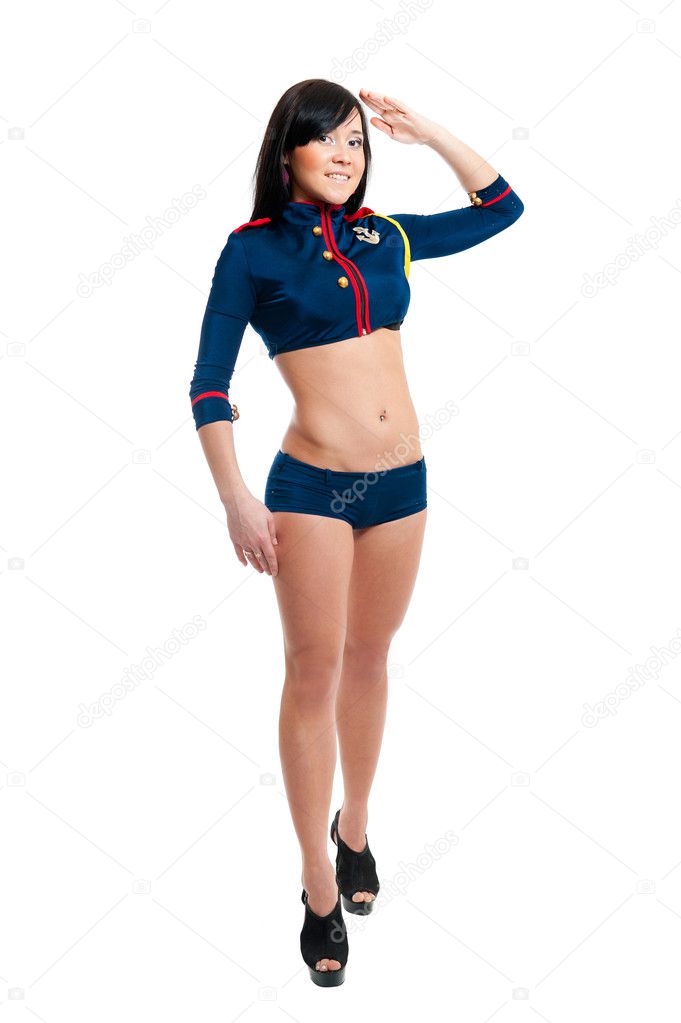 Club dancer women in sailor uniform