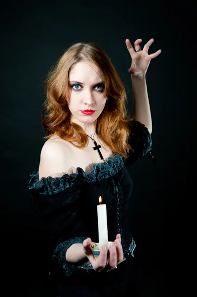 吸血鬼の女の肖像 — ストック写真