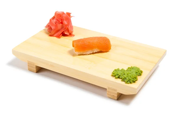 Sushi on wooden stand — Stock Photo, Image