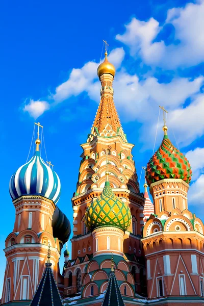 Katedrála sv. Basila na Rudém náměstí v Moskvě — Stock fotografie
