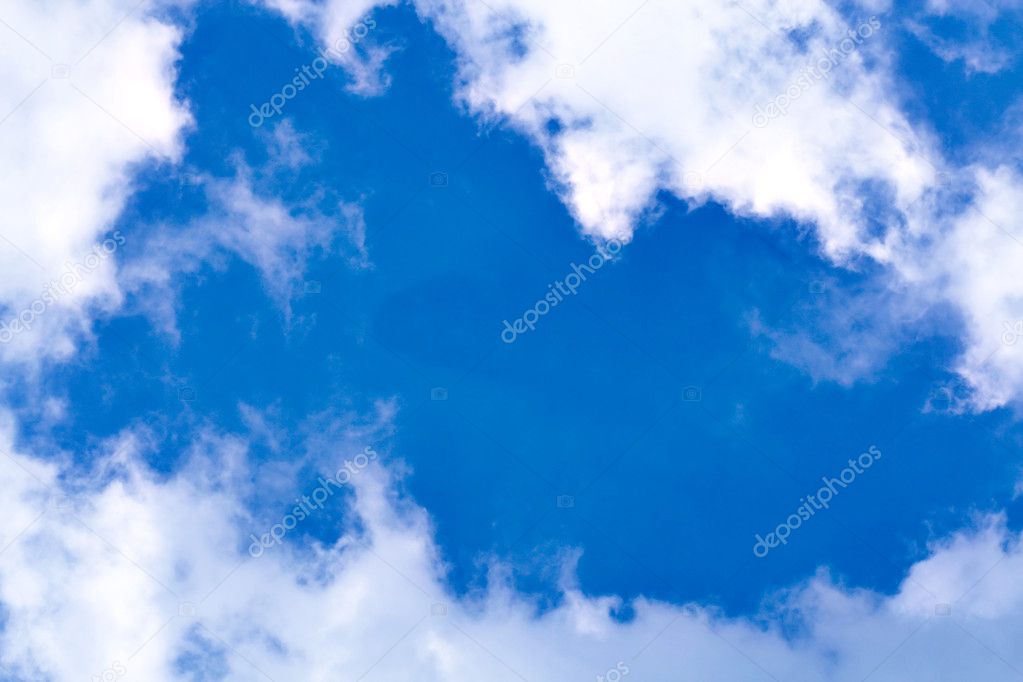 Abstract clouds in the blue sky