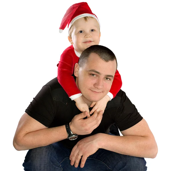 Gelukkige vader met zijn zoon — Stockfoto