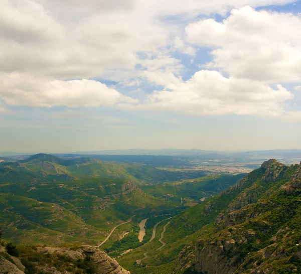 Vista desde Montserrat — Foto de Stock
