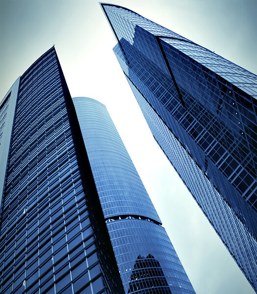 Exterior of modern commercial building