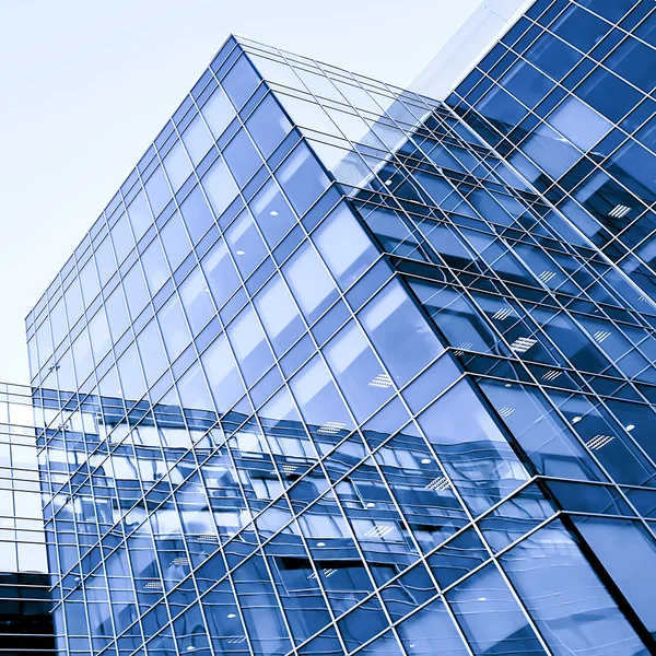 Синие современные деловые здания — стоковое фото