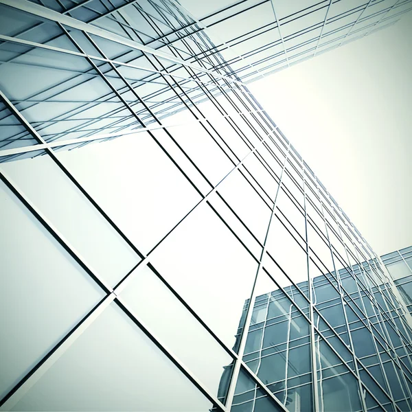 Современный вид на стеклянный небоскреб — стоковое фото