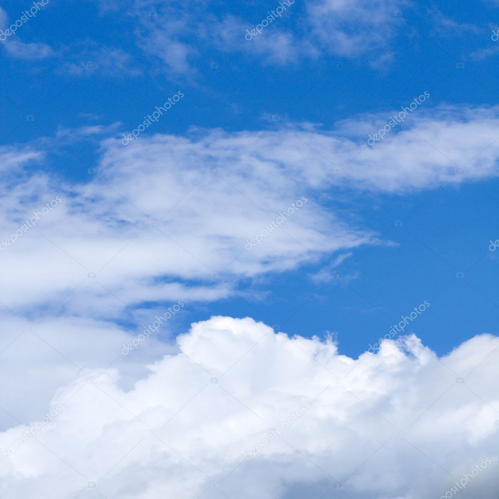 Abstract clouds in the blue sky