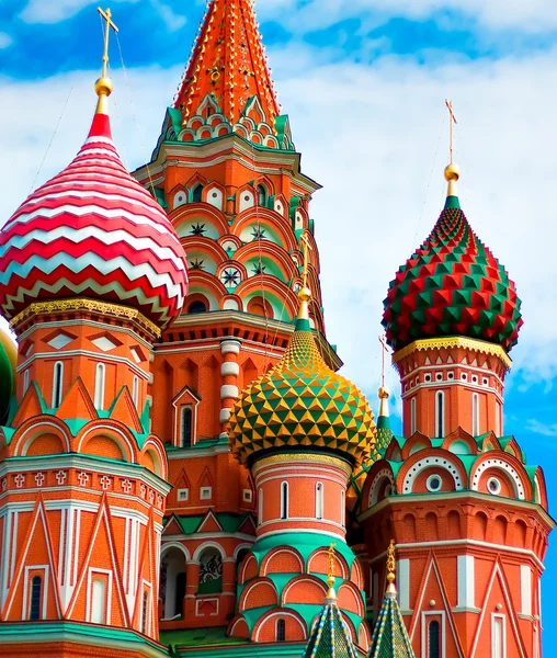 Kathedraal van Vasili de gezegende in Moskou — Stockfoto