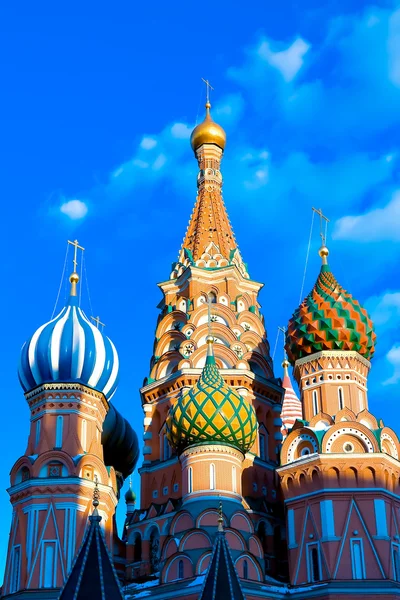 Katedra św. Bazyliki na Placu Czerwonym w Moskwie — Zdjęcie stockowe